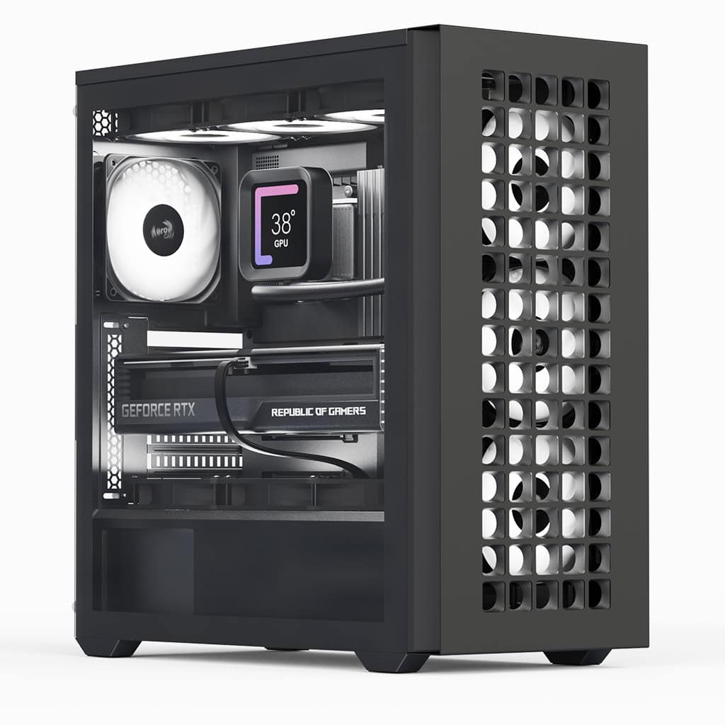 Aerocool D502A Midi Tower Black