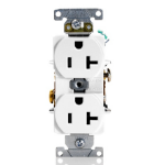 Leviton 5352-W socket-outlet NEMA 5-20R White