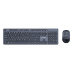 Gembird Wireless desktop set, black, US-layout