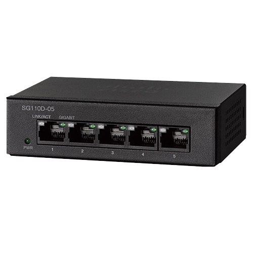 Cisco Small Business 110 Unmanaged L2 Gigabit Ethernet (10/100/1000) Black
