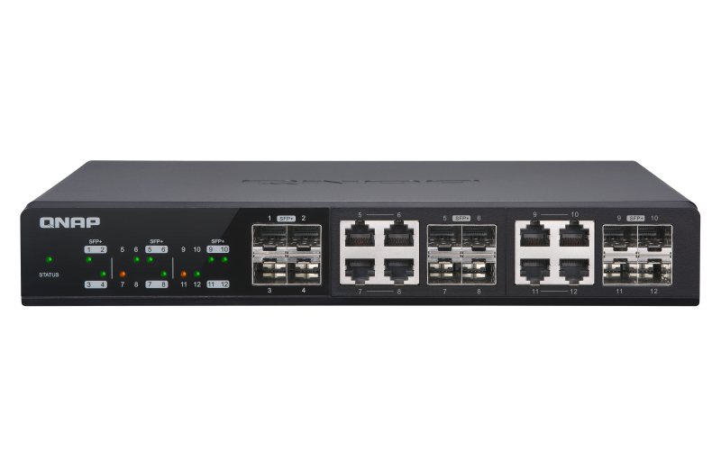 Image of QNAP QSW-M1208-8C network switch Managed L2 Black