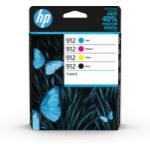 HP 6ZC74AE/912 Ink cartridge multi pack Bk,C,M,Y, 4x300 pages 17.08ml 8,3ml + 3x2,9ml Pack=4 for HP OJ Pro 8010/e/8020