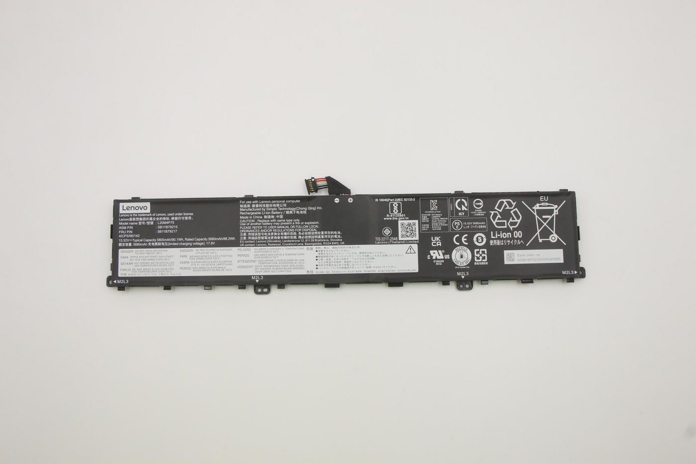 Image of Lenovo Battery 15.52V, 90Wh, 4cell - Approx 1-3 working day lead.