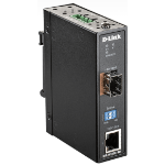 D-LINK | DIS-M100G-SW | Industrial Media Converter 100/1000 Mbps SFP to 100/1000 Mbps RJ45 ** PSU NDR-75-48 Not Included **