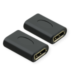 Value 12.99.3165 tussenstuk voor kabels DisplayPort Zwart
