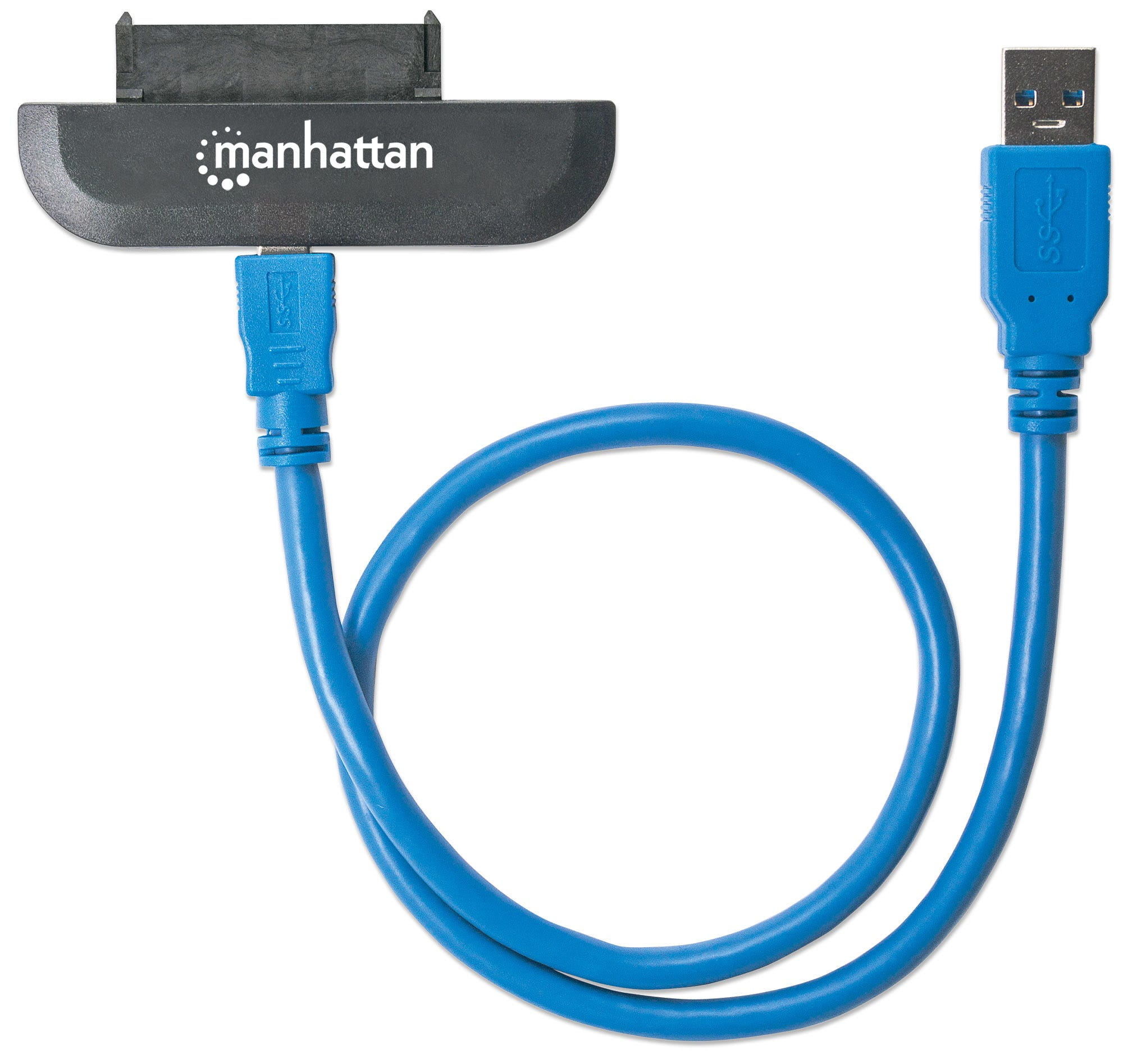 Manhattan USB-A to SATA 2.5&quot; Adapter Cable, 42cm, Male to Male, 5 Gbps (USB 3.2 Gen1 aka USB 3.0), Supports 48-bit LBA, Blister