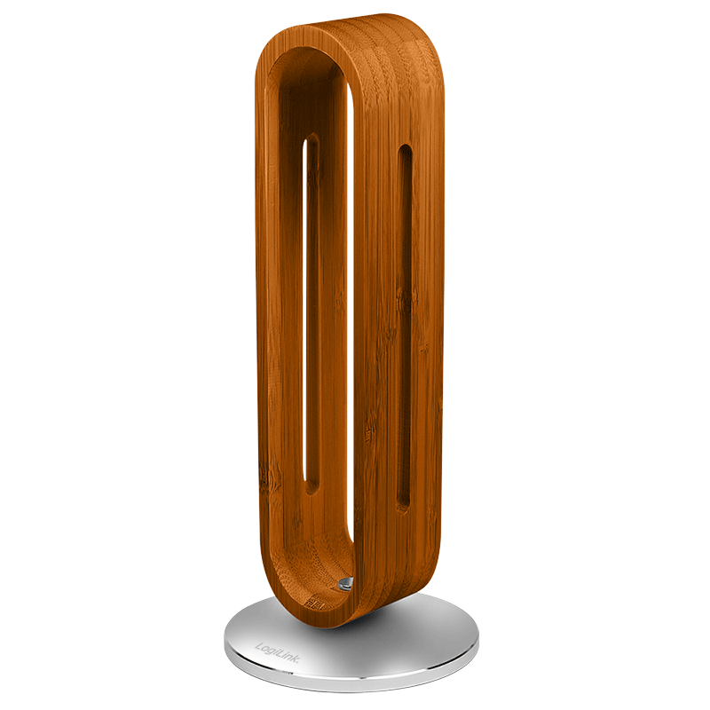 LogiLink Headphone Stand, bamboo, brown, grey