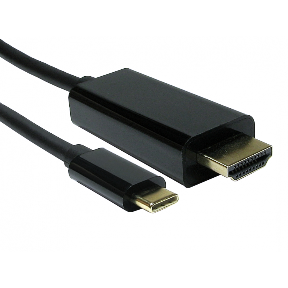 Image of Cables Direct USB C to HDMI 4K @ 60HZ 1 m USB Type-C HDMI Type A...