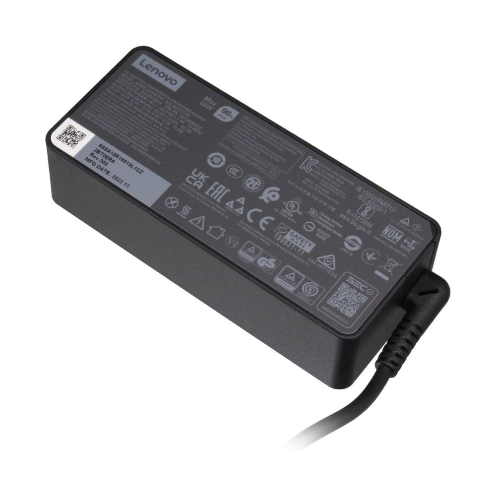 Lenovo 02DL126 65W USB-C AC Adapter with UK Plug