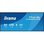 iiyama LH9252UWS-B1AG beeldkrant Kiosk-ontwerp 2,34 m (92") LCD Wifi 500 cd/m² UltraWide 5K HD Zwart Type processor Android 24/7