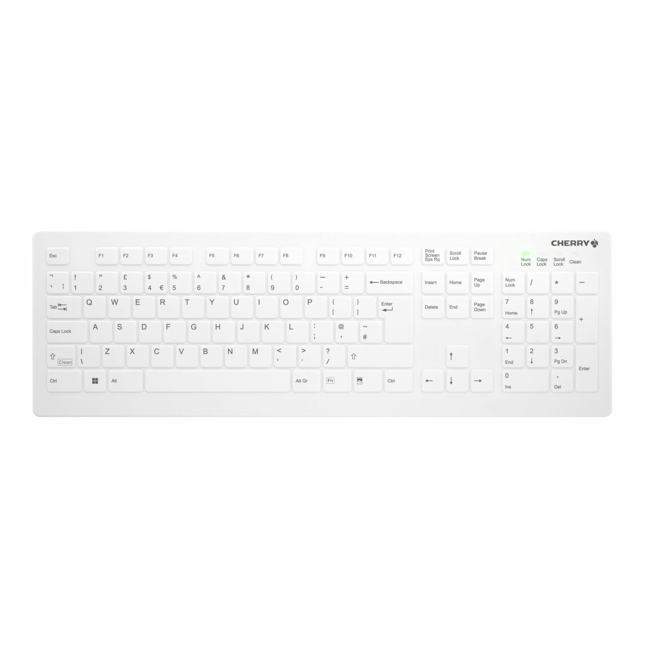 CHERRY AK-C8112 Keyboard Medical RF Wireless QWERTY English White