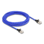 DeLOCK RJ45 Network Cable with braided coating Cat.6A U/FTP Slim 5 m blue