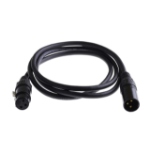 Microconnect PRO XLR cable 5m, AWG24, OFC, Balances, shielded, PVC, OD6,0mm, black audio cable