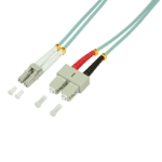 LogiLink 0.5m, LC - SC fibre optic cable OM3 Blue