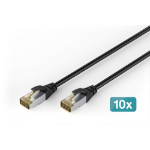 Digitus CAT 6A S/FTP outdoor patch cable, PE, 10 pieces