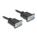 DeLOCK 86824 seriële kabel Zwart 2 m DB-9