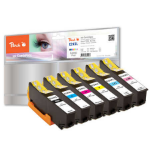 Peach PI200-256 inktcartridge 6 stuk(s) Hoog (XL) rendement Zwart, Lichtyaan, Cyaan, Lichtmagenta, Magenta, Geel