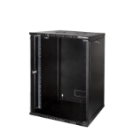 LogiLink W15B54B rack cabinet 15U Wall mounted rack Black