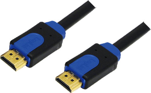 Photos - Cable (video, audio, USB) LogiLink CHB1103 HDMI cable 3 m HDMI Type A  Black, Blue (Standard)