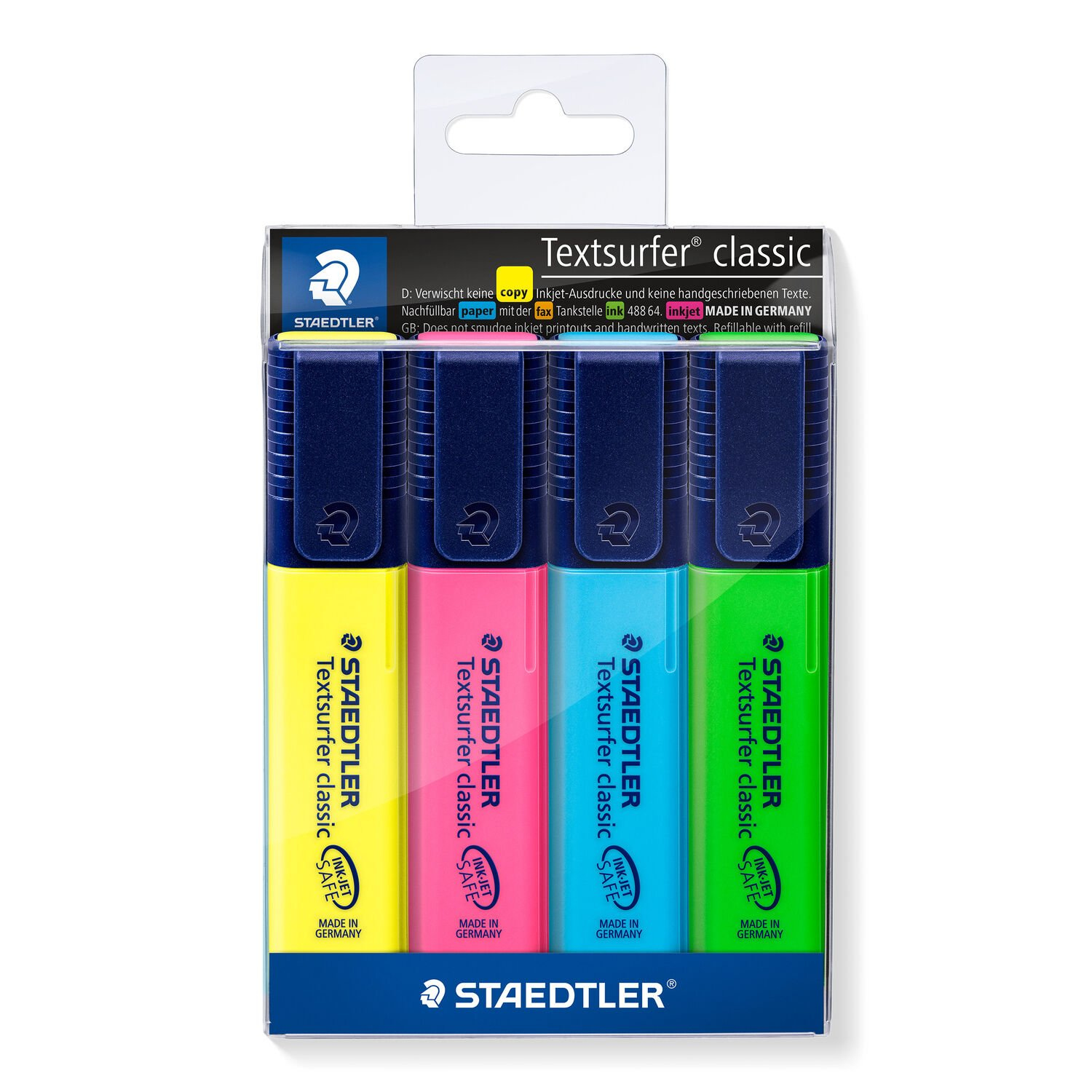 Staedtler Textsurfer classic 364 marker 4 pc(s) Chisel tip Blue, Green, Pink, Yellow