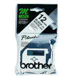 Brother P-Touch M Tape 12mm Black /White (Width: 12mm length 8m) MK231BZ
