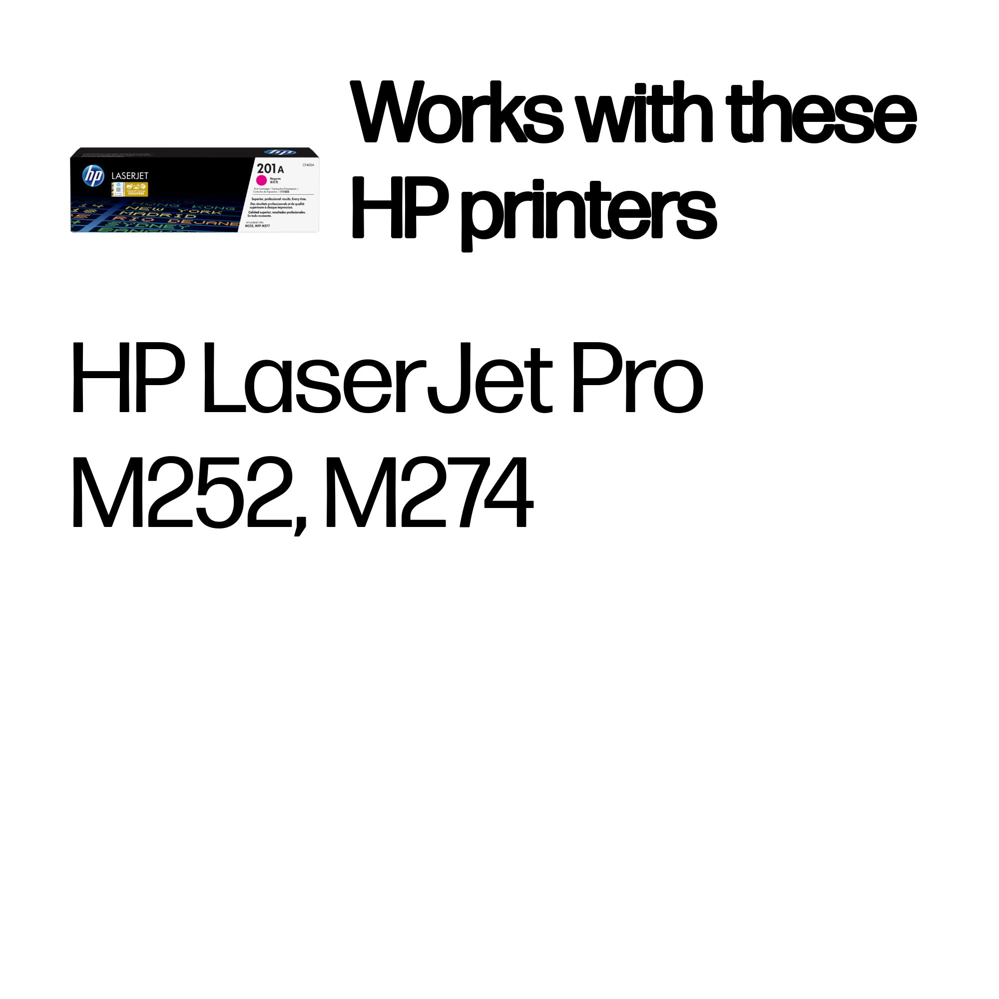 HP CF403A/201A Toner cartridge magenta, 1.33K pages ISO/IEC 19752 for HP Pro M 252
