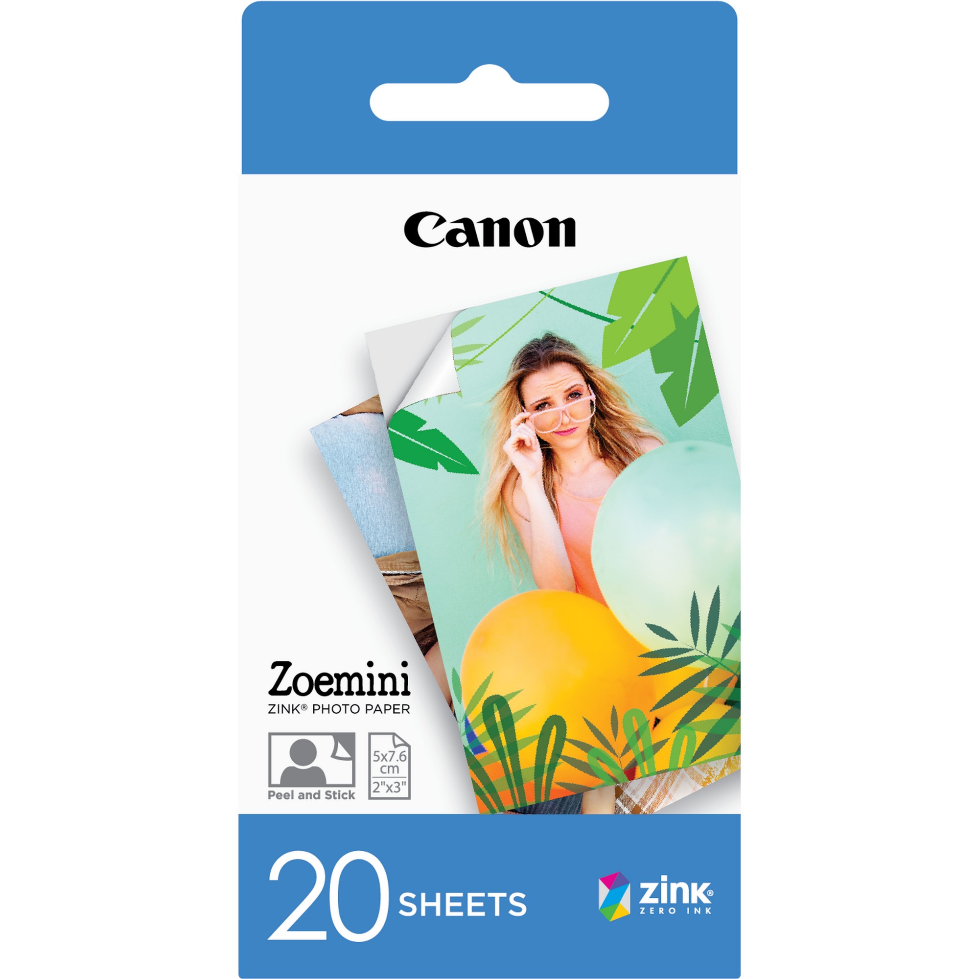 3214C002 CANON Zoemini Zink Photo Paper 20 Sheet Pack