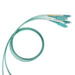 Legrand 032265 Glasvezel kabel 3 m 2x LC 2x SC OM4 Aqua-kleur