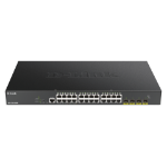 D-Link DGS-1250-28XMP network switch Managed L3 Gigabit Ethernet (10/100/1000) Power over Ethernet (PoE) Black