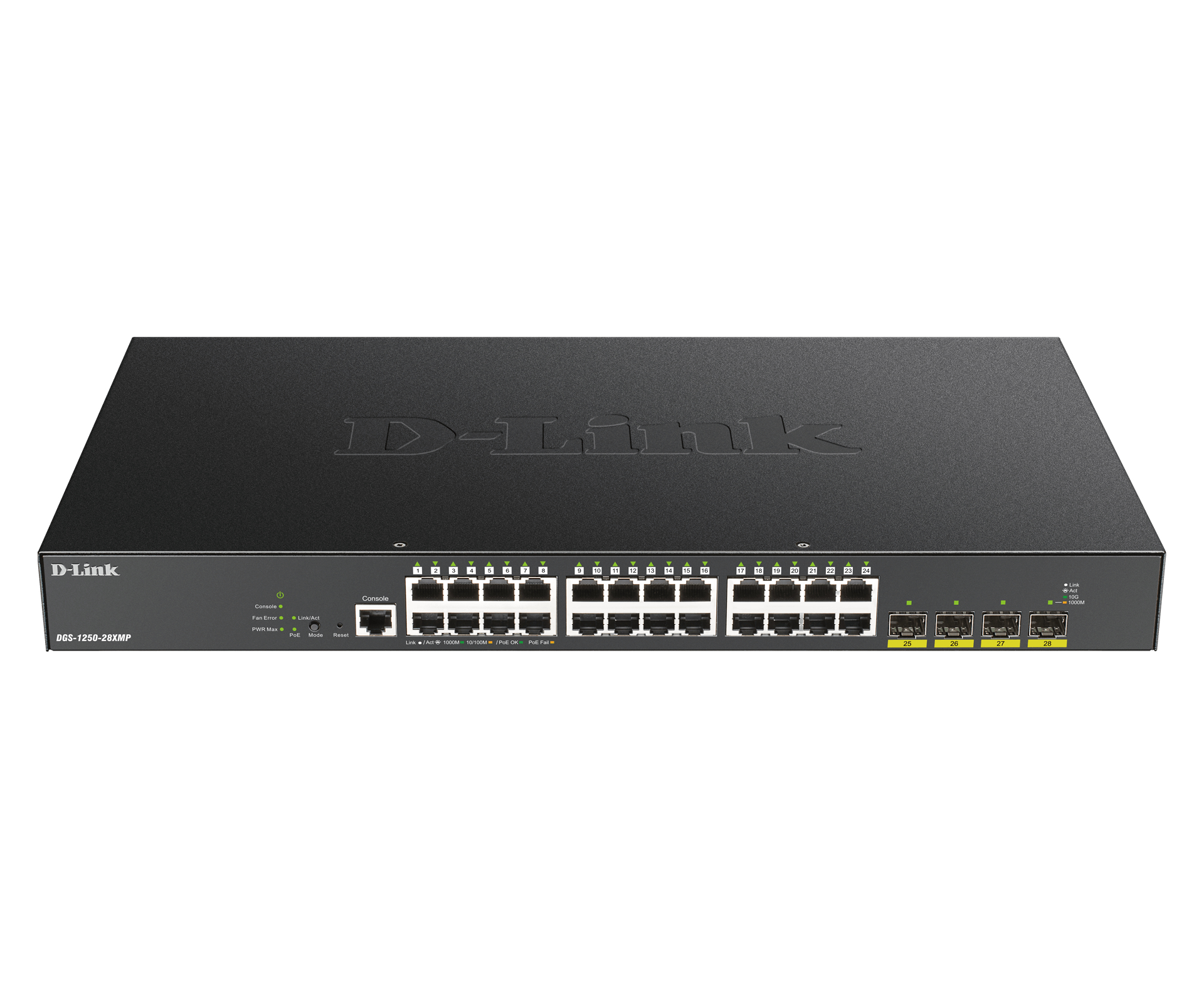 Image of D-Link DGS-1250-28XMP 28 Port Gigabit Smart Managed Switch with...