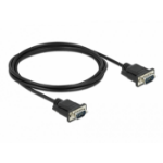 DeLOCK Serial Cable RS-232 D-Sub 9 male to male with narrow plug housing 2 m