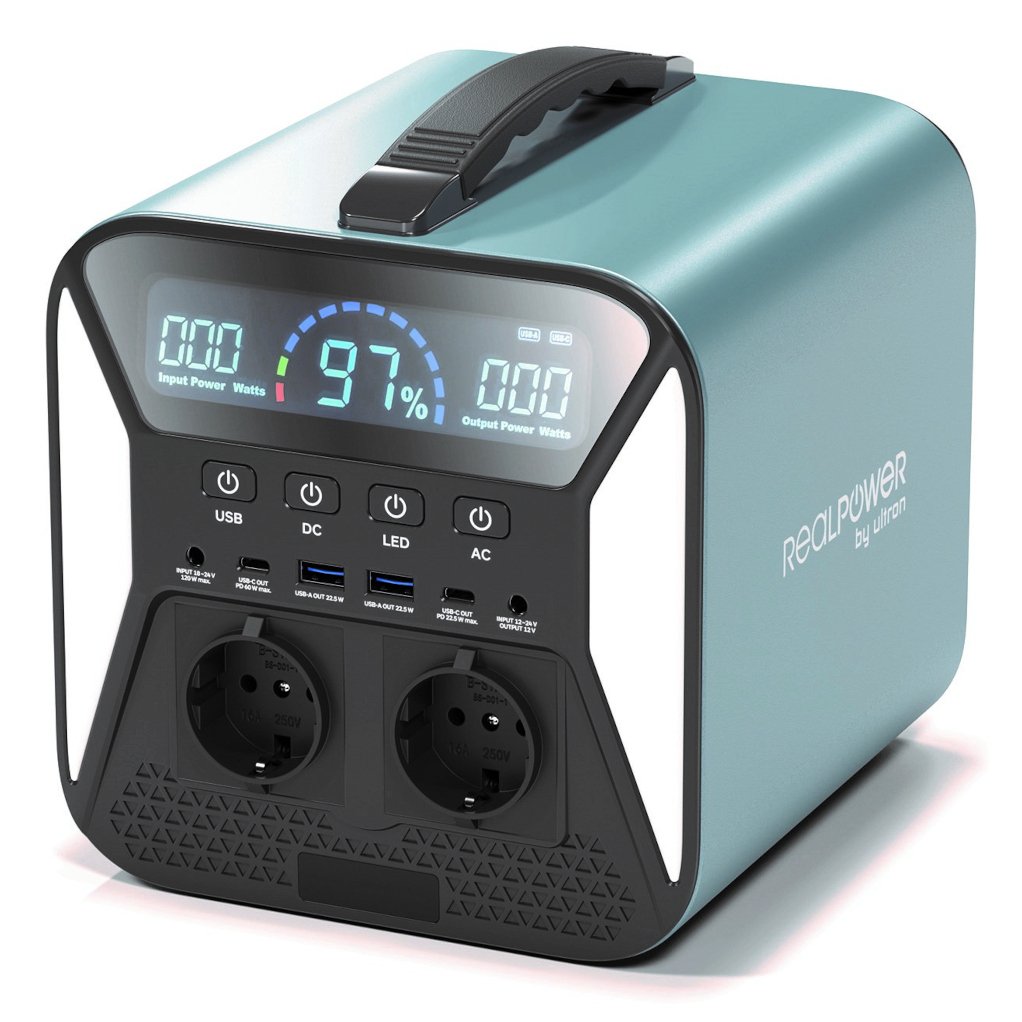 RealPower PS-500C portable power station Lithium-Ion (Li-Ion) 134400 mAh 500 W 5.6 kg