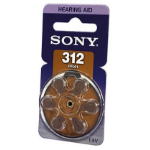 Sony PR312D6N household battery Single-use battery Zinc-Air