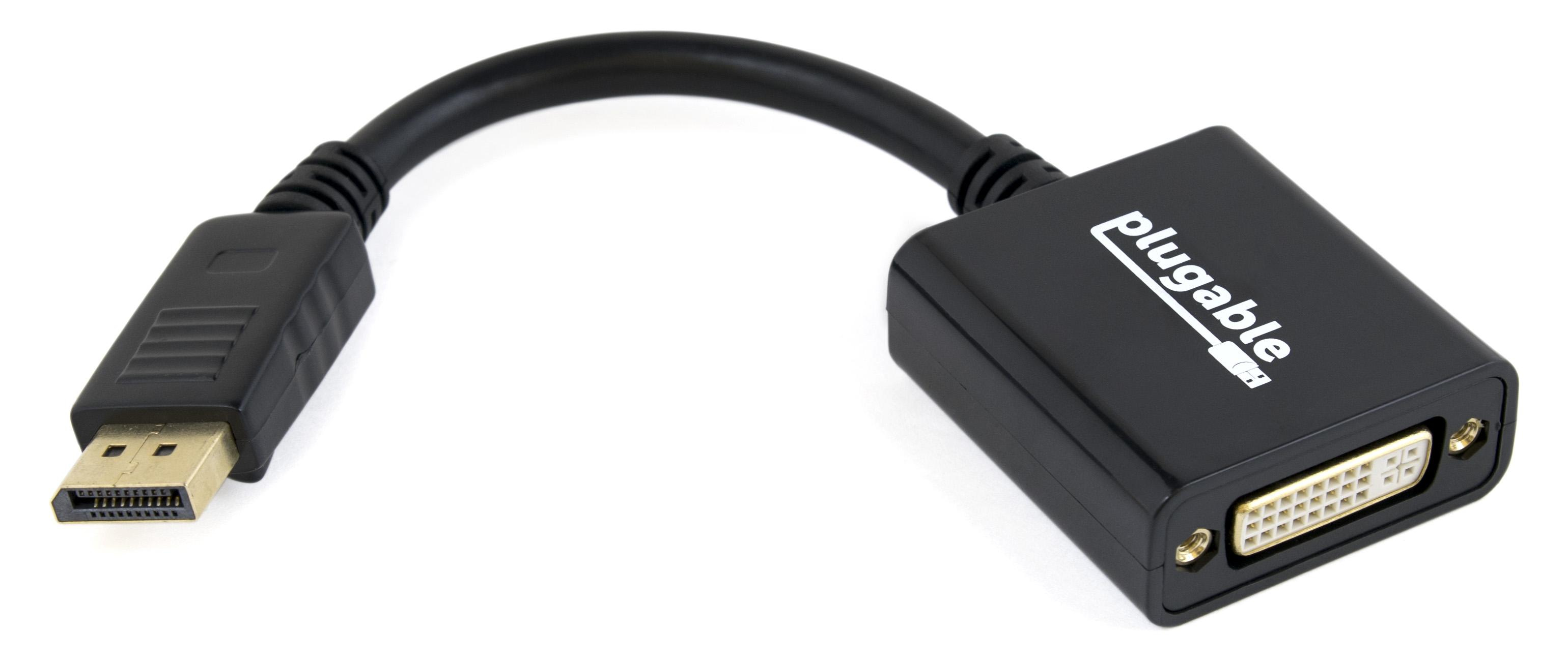 Image of Plugable Technologies DisplayPort to DVI Adapter - Supports...