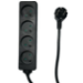 Microconnect MC-PS040150FRB power extension 1.5 m 4 AC outlet(s) Indoor Black