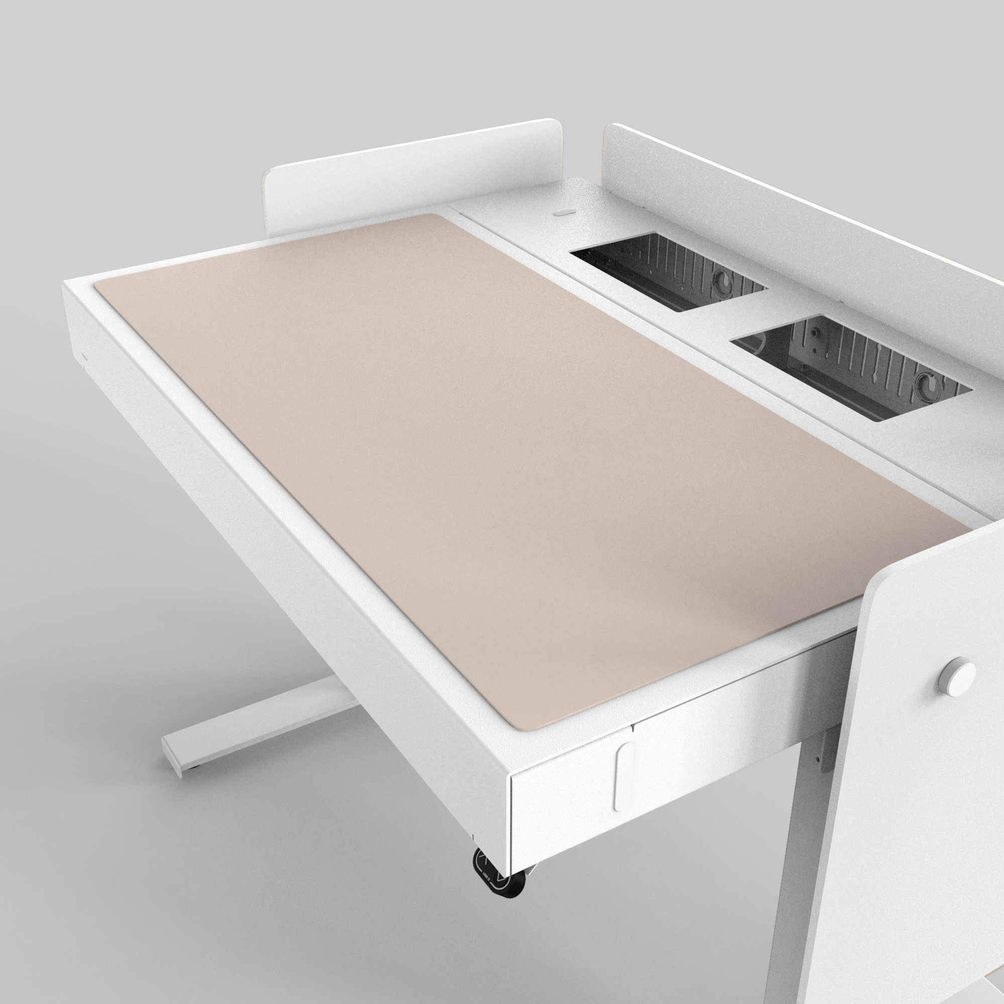 H922-4185 desk pad Linoleum Cream