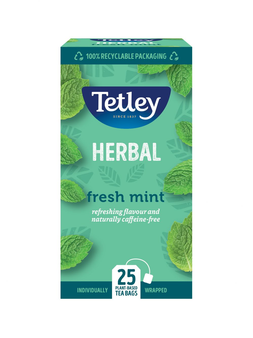 Tetley Mint Infusion String & Tag Envelope Tea Bags Pack of 25