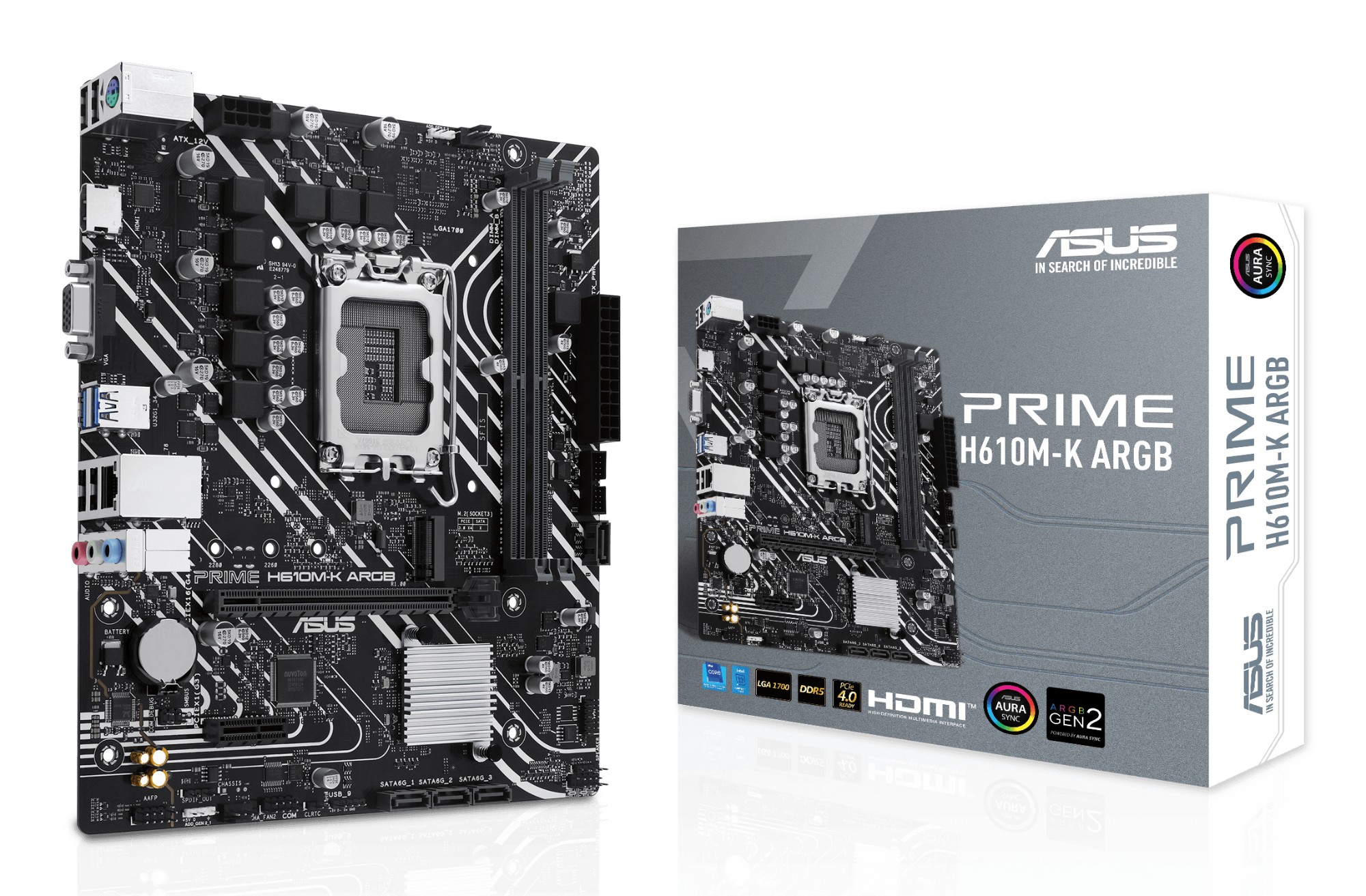 90MB1G90-M0EAY0 ASUS MB ASUS PRIME H610M-K ARGB (Intel.1700.DDR5.mATX)