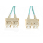 4Cabling 20m SC-SC OM4 Multimode Fibre Optic Cable: Aqua