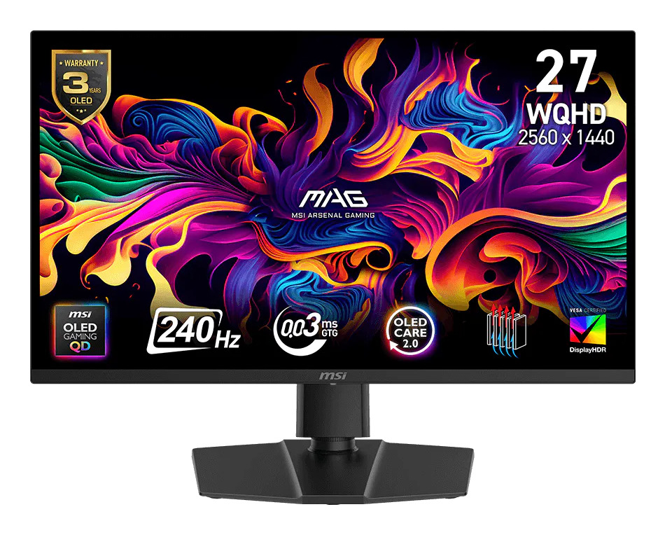 MSI MAG 273QP QD-OLED X24 computer monitor 67.3 cm (26.5") 2560 x