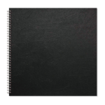 Rhino RHBSB-8: RHINO Oversize Hardback Scrapbook 40 Page Black Paper Plain (Pack of 18)