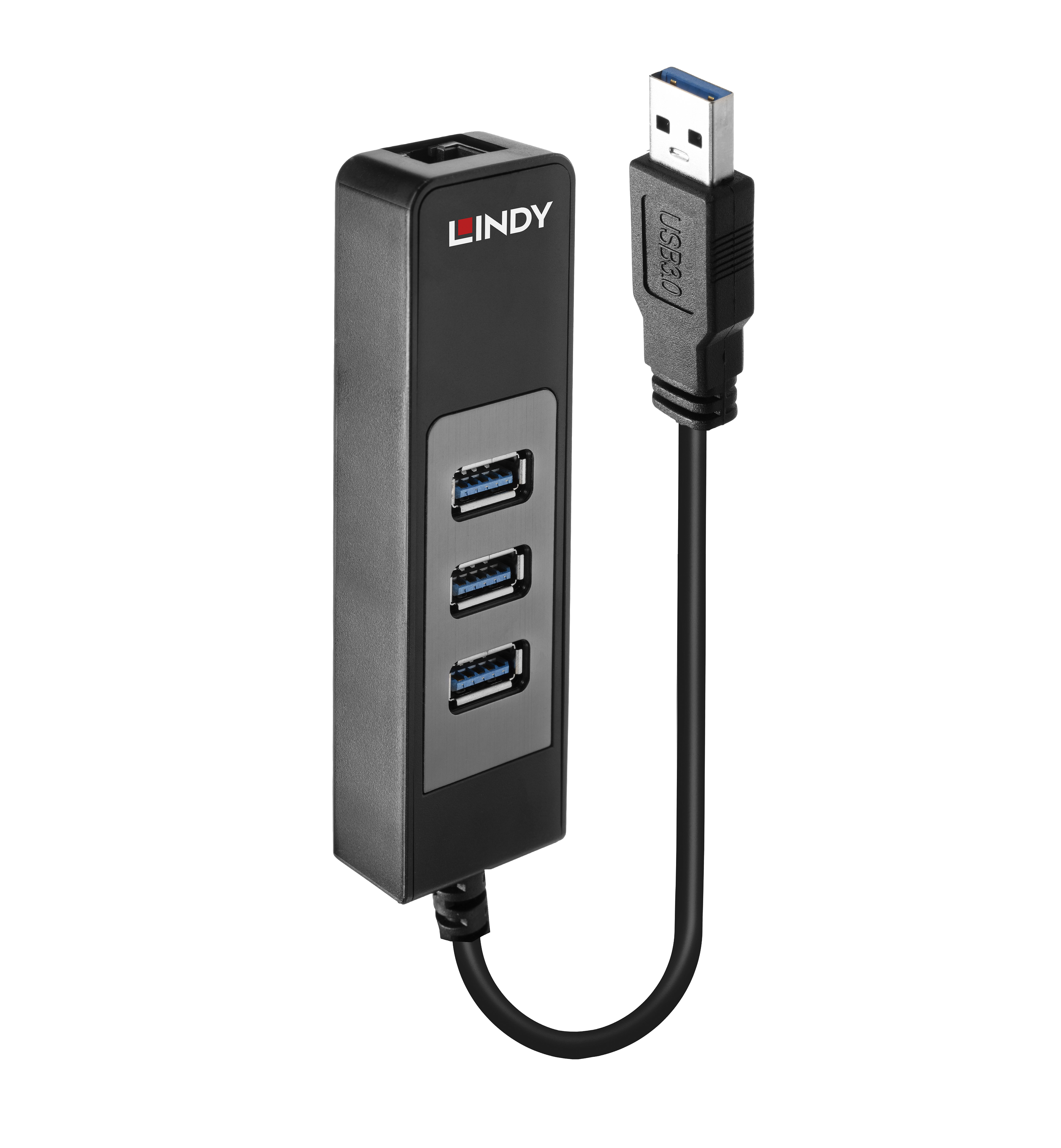 Image of Lindy USB 3.1 Hub & Gigabit Ethernet Adapter
