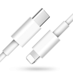 JLC 20W PD USB-C (Male) to Lightning (Male) Cable 1M – White