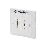 connektgear 20-1030/8KHDMIUSBC wall plate/switch cover White