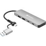 Sandberg USB-C/A to 2xUSB-A+2xUSB-C Hub