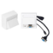 Vivolink WI221192 socket-outlet HDMI + VGA + 3.5mm White
