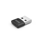 Hama 00201532 tussenstuk voor kabels USB C USB A Zwart