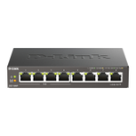 D-Link DGS-1008P Unmanaged L2 Gigabit Ethernet (10/100/1000) Power over Ethernet (PoE) Black
