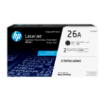 HP 26A 2-pack Black Original LaserJet Toner Cartridges