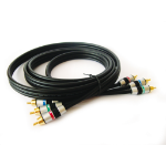 Kramer Electronics 3.0m, 3xRCA - 3xRCA component (YPbPr) video cable 118.1" (3 m) Black